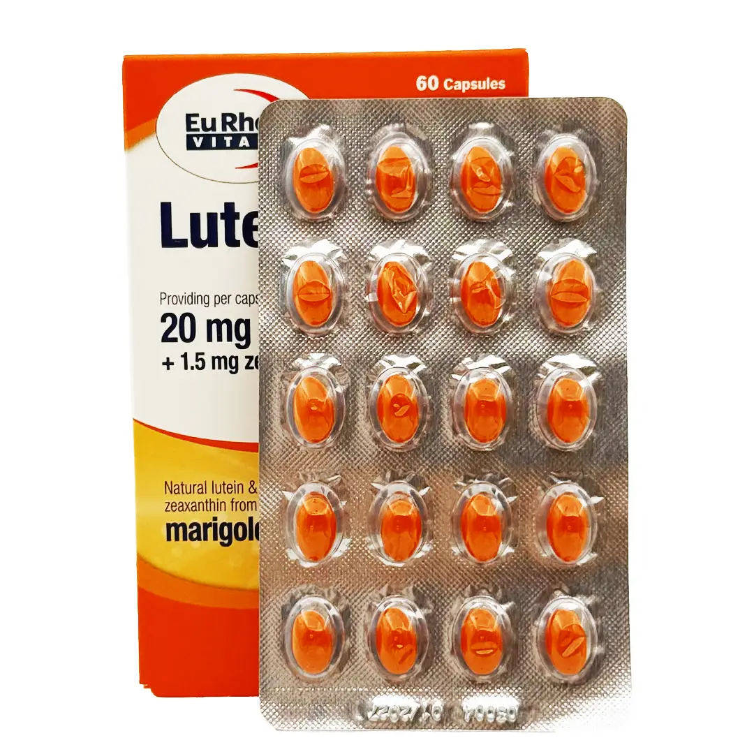 کپسول لوتئین یوروویتال 20 میلی‌گرم 60 عددی