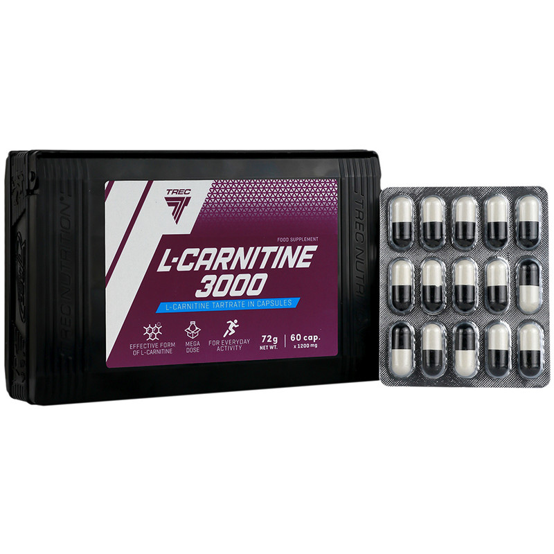 کپسول ترک نوتریشن ال کارنتین 3000 میلی‌گرم 60 عددی