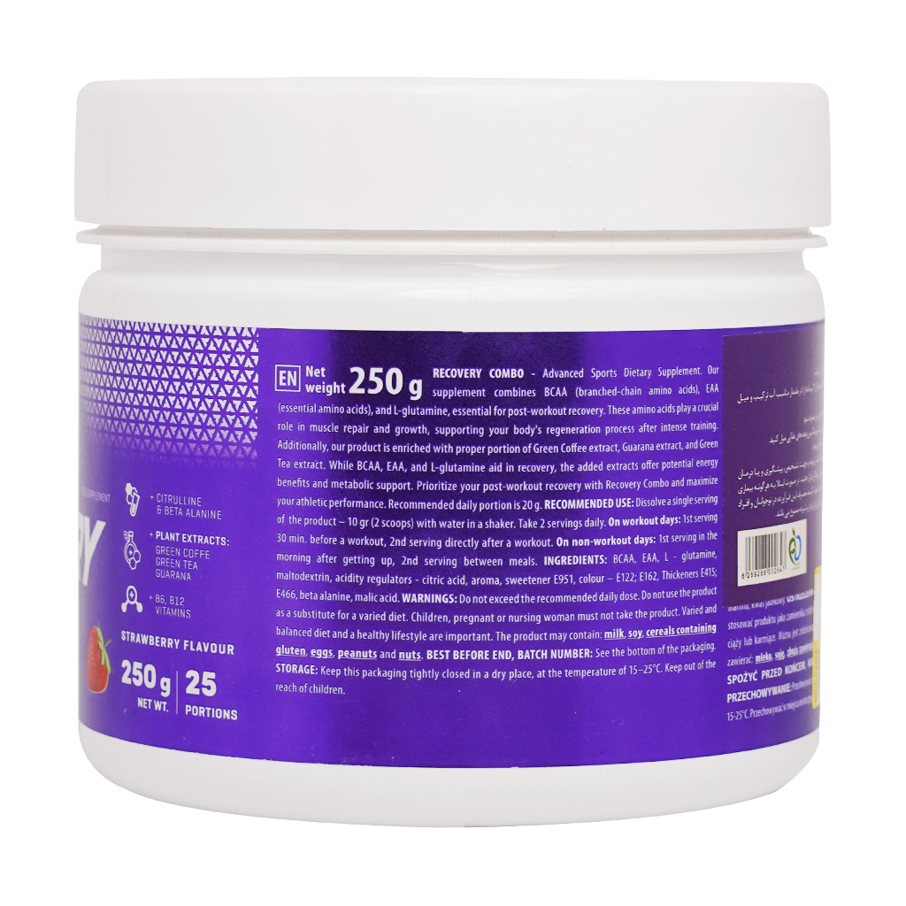 ترک نوتریشن ریکاوری کمبو 250 گرمی توت فرنگی