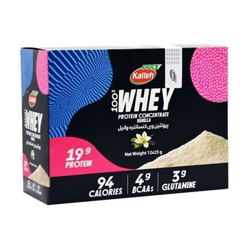 پروتئین وی کنسانتره کاله ساشه 100 درصد 12 عددی (وانیلی)