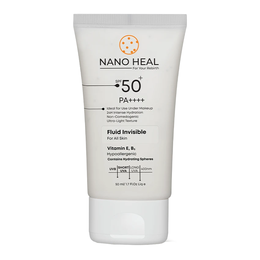 فلوئید ضد آفتاب نانوهیل SPF 50 برای انواع پوست