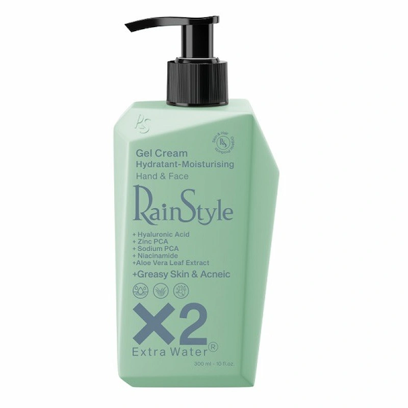 ژل کرم آبرسان رین استایل مناسب پوست‌های چرب 300 میلی‌لیتر