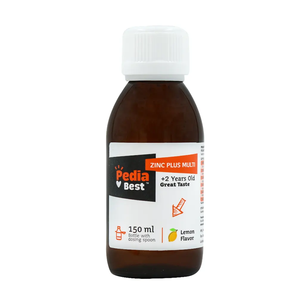 شربت زینک پلاس مولتی کودکان پدیابست ۱۵۰ میلی لیتری