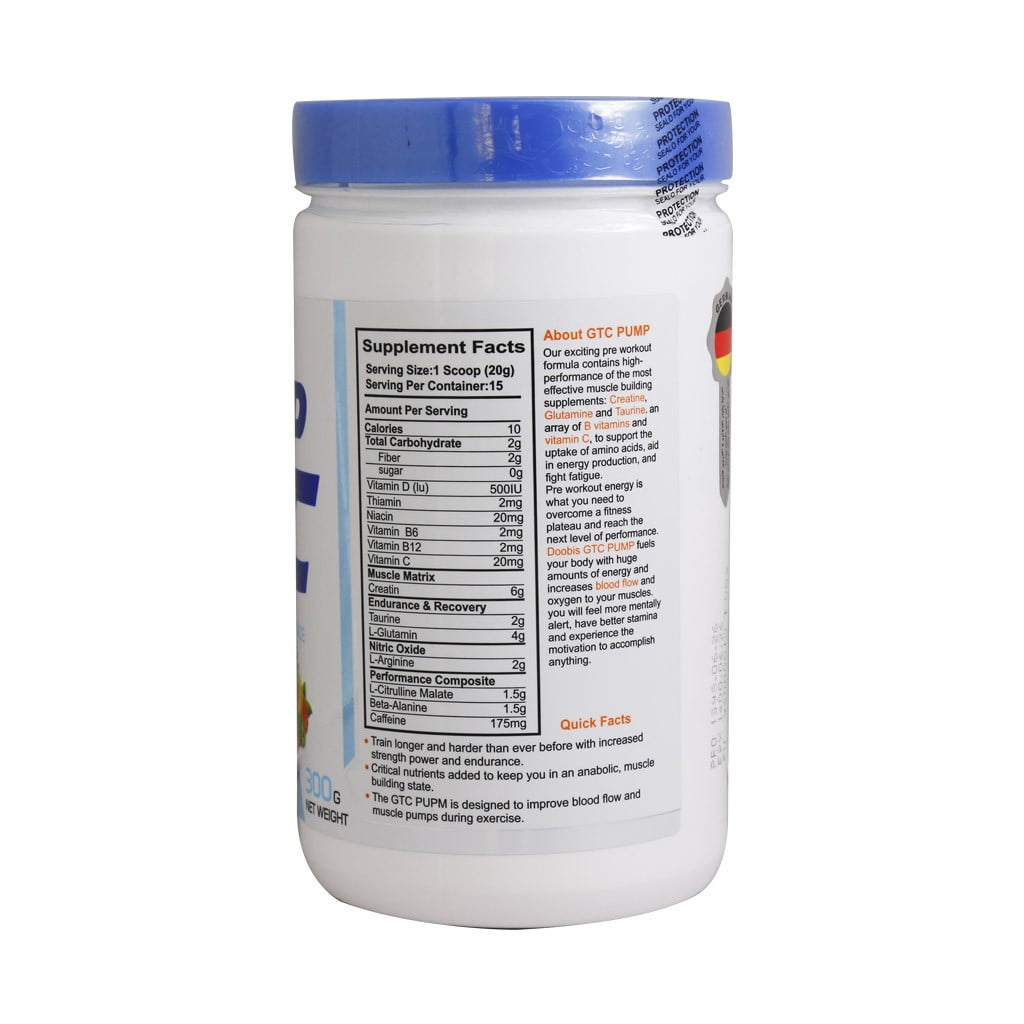 پودر پمپ جی تی سی دوبیس ۳۰۰ گرمی