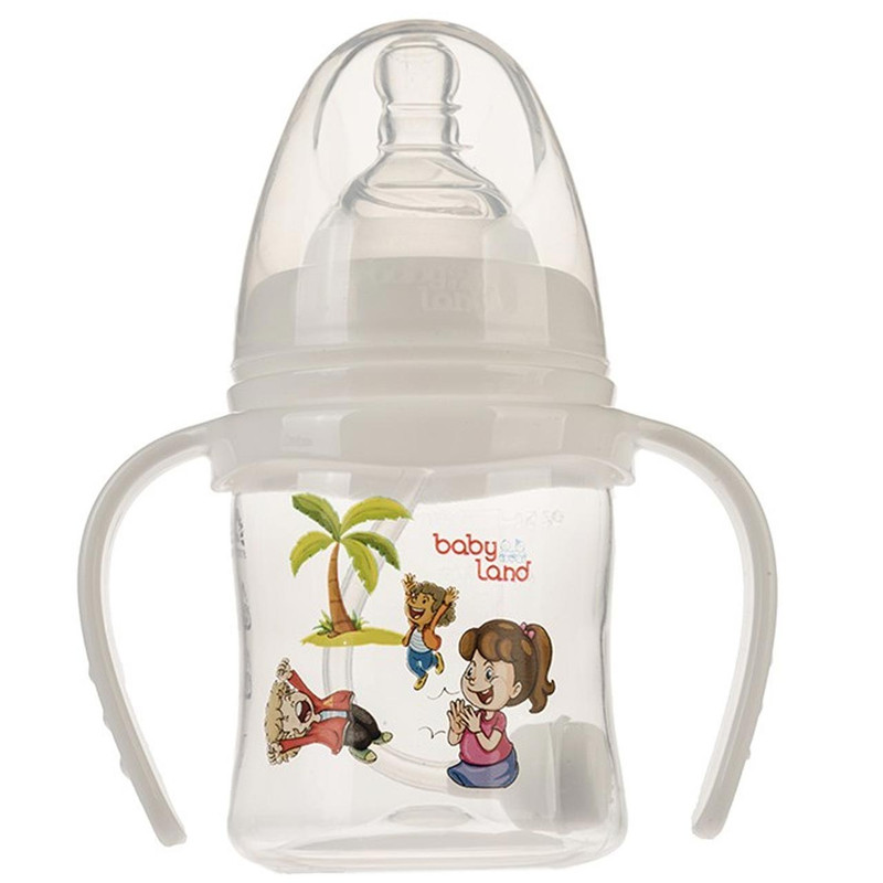 شیشه شیر اتومات دهانه عریض بی بی لند 150 میلی لیتری کد 356