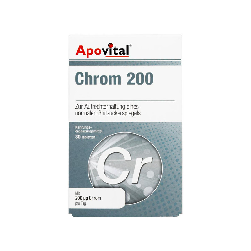 قرص کروم 200 میکروگرمی آپوویتال 30 عددی