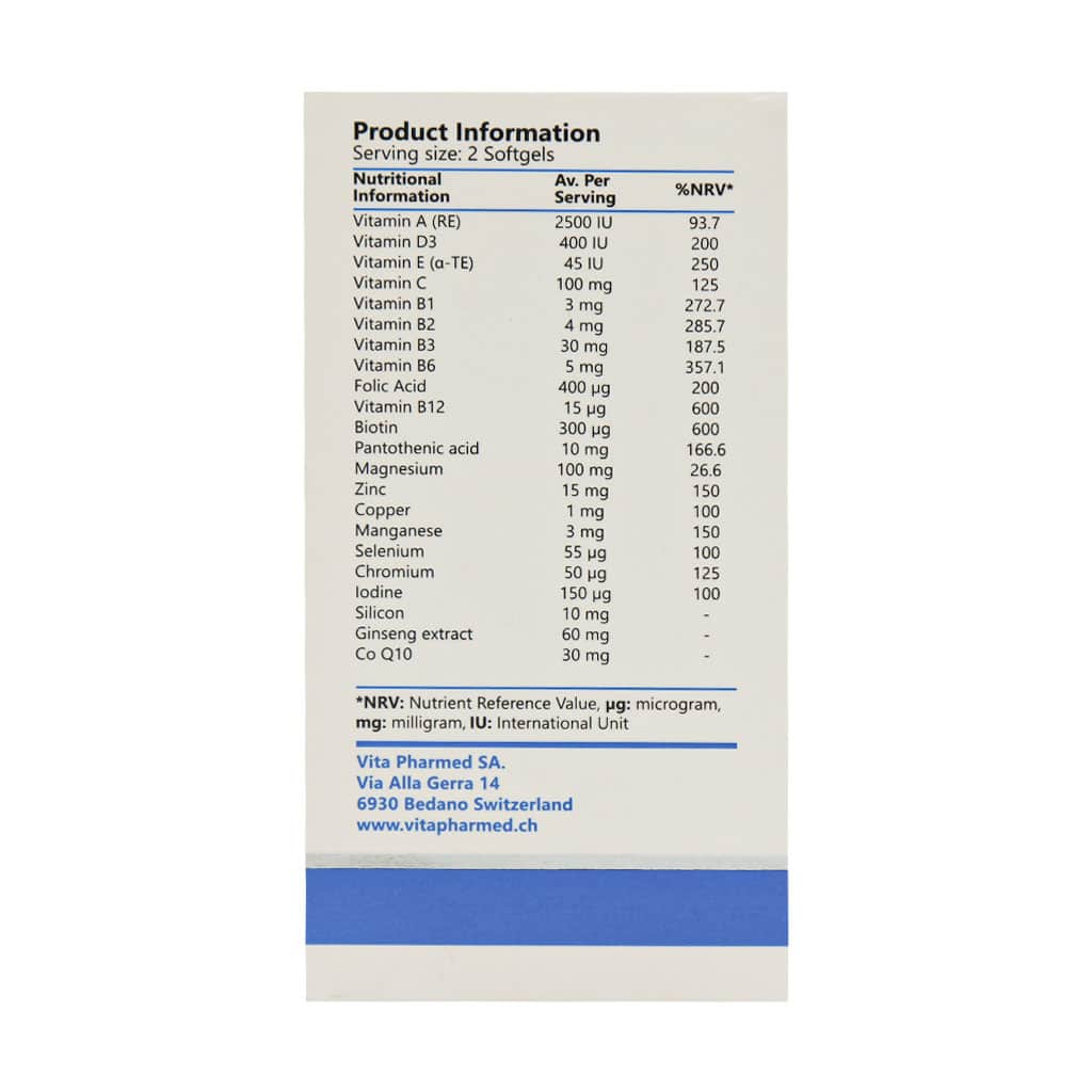 کپسول مولتی فور هیم ویتالی تون 60 عددی