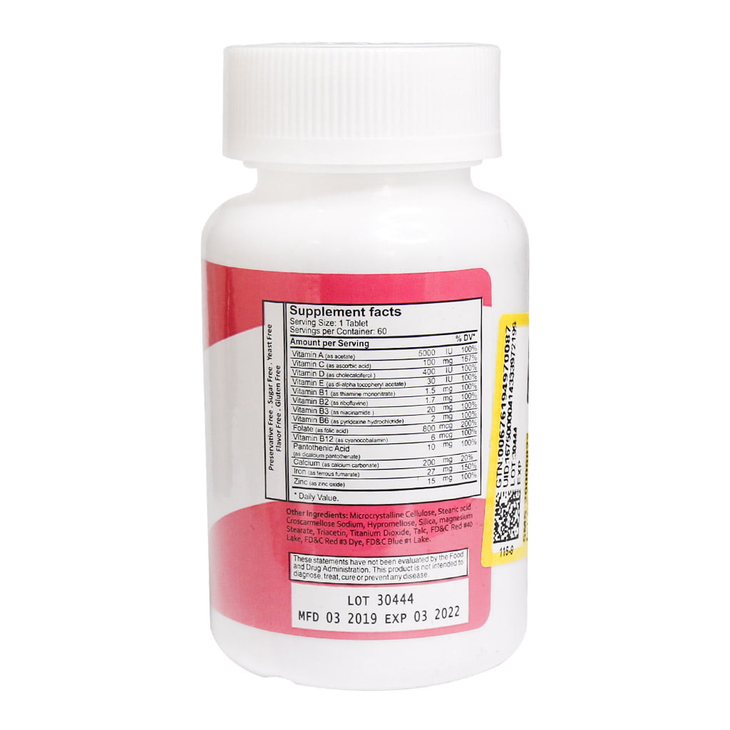 قرص آلفا پریناتال آلفا ویتامینز 60 عددی