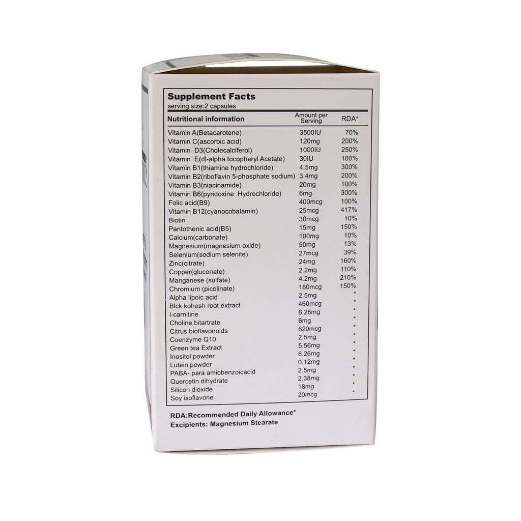 کپسول مولتی ویتامین مولتی مینرال بانوان +50 سندروس 60 عددی