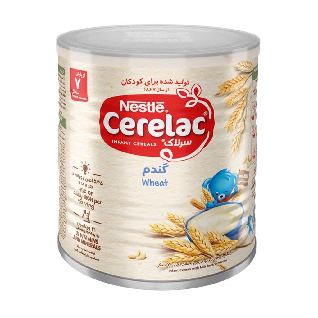 سرلاک گندم به همراه شیر نستله 400 گرمی