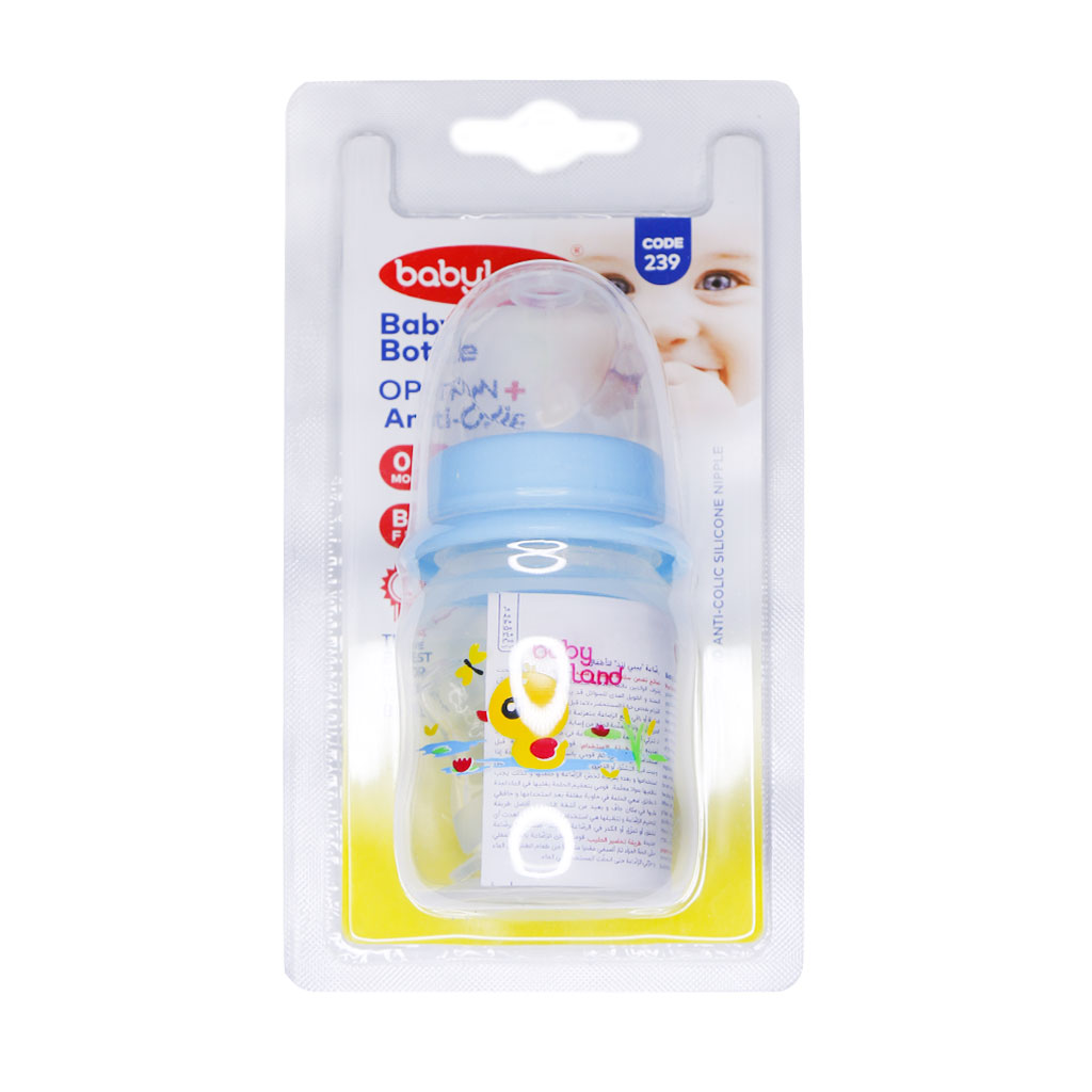 شیشه شیر کلاسیک فندقی بی بی لند 80 میلی لیتری کد 239