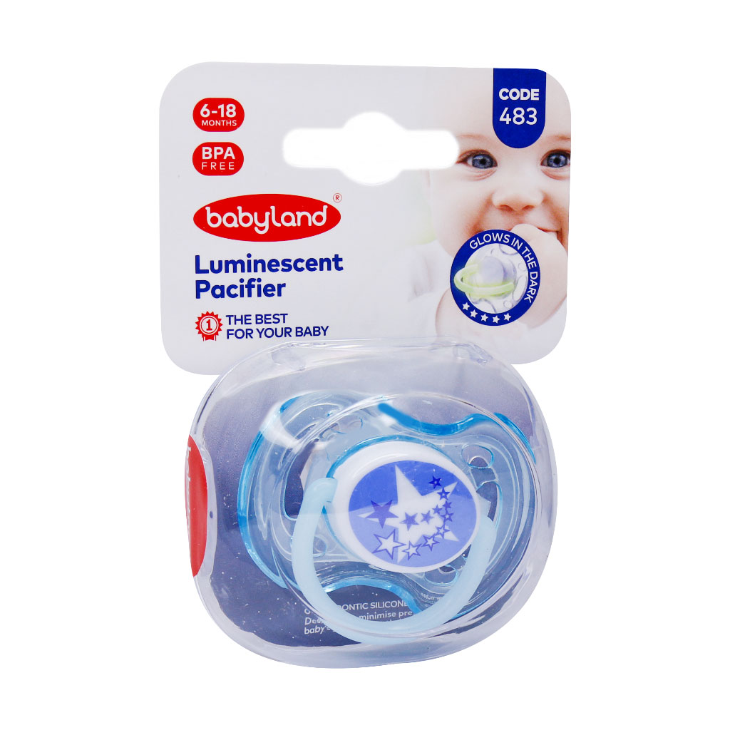 پستانک ارتودنسی شب تاب بی بی لند کد 484