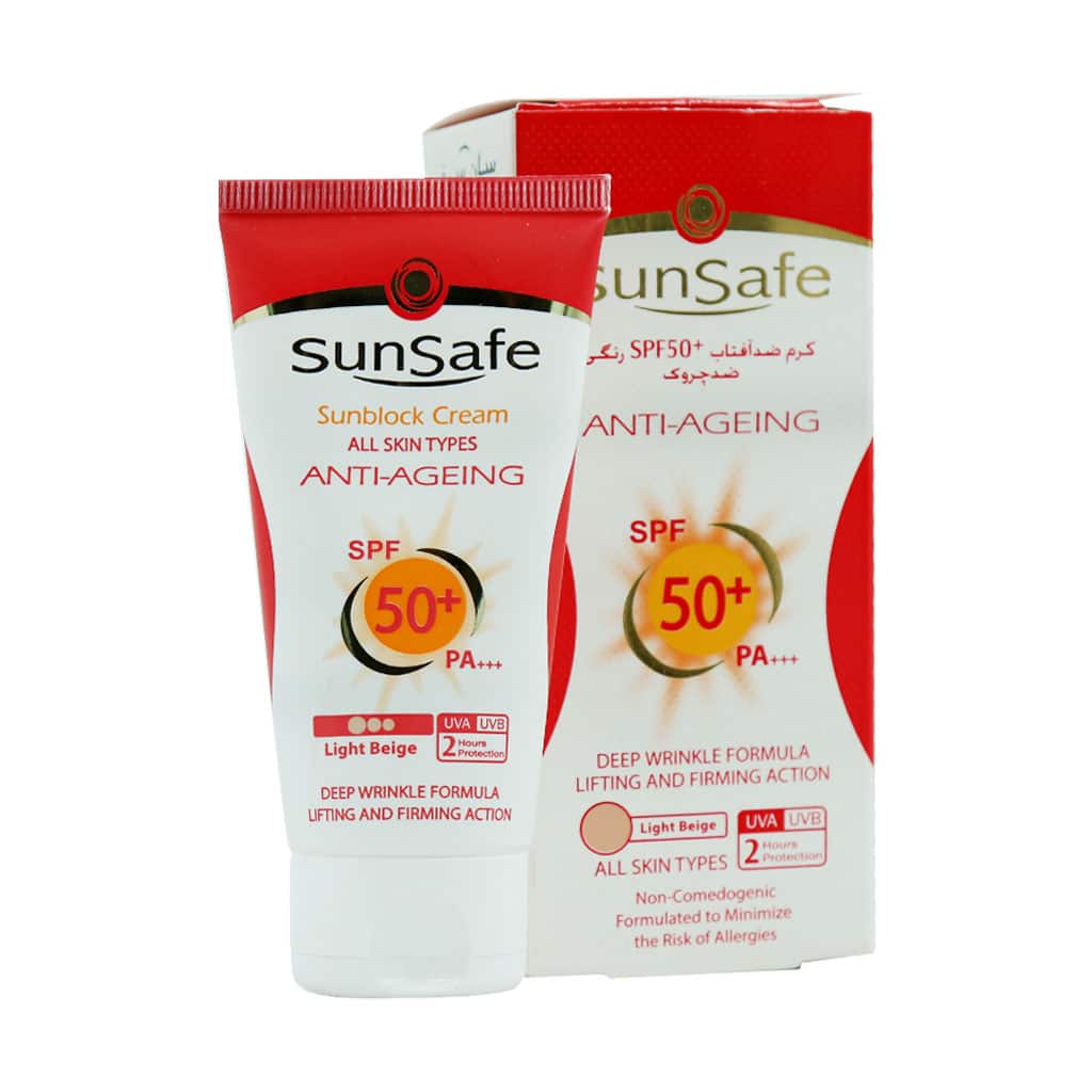 کرم ضد آفتاب و ضد چروک SPF50 سان سیف ۵۰ میلی لیتری