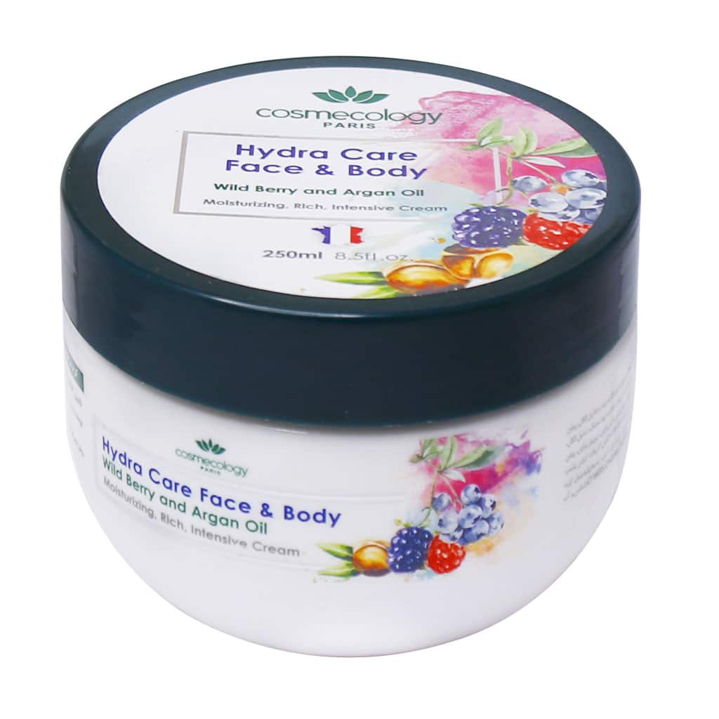 کرم مرطوب کننده آرگان و تمشک کاسمکولوژی 250 میلی لیتری