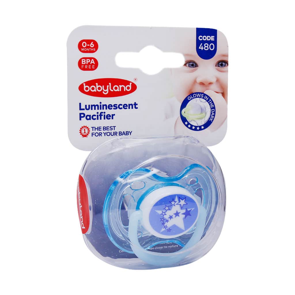 پستانک فندوقی شب تاب بی بی لند سایز 1 کد 480