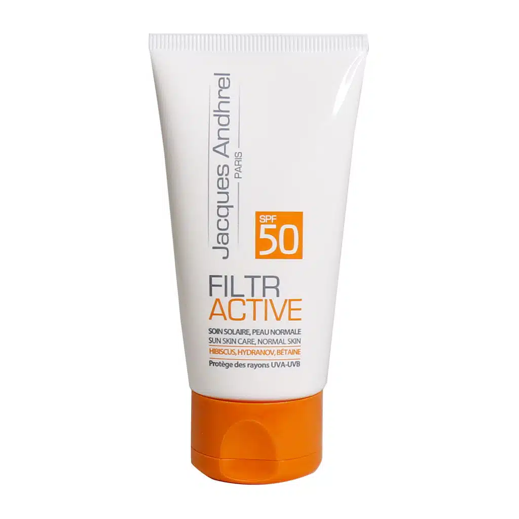 کرم ضد آفتاب بی رنگ پوست خشک مدل Filter Active با SPF50 ژاک آندرل پاریس ۵۰ میلی لیتری