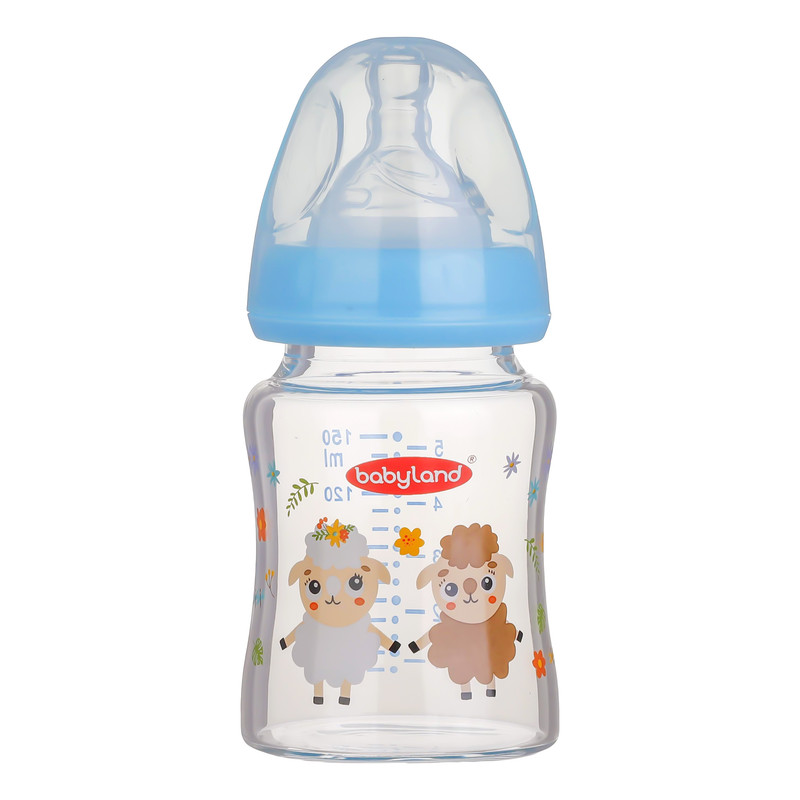 شیشه شیر پیرکس فندوقی بی بی لند 150 میلی لیتری کد 464