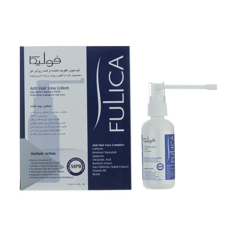 لوسیون تقویت کننده و ضد ریزش مو آقایان فولیکا 75 گرمی
