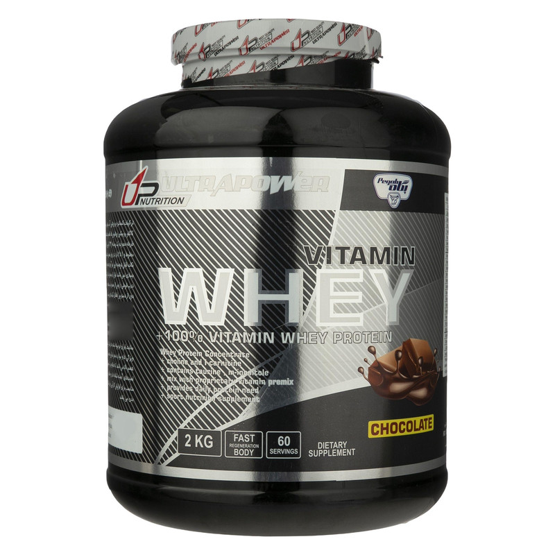 پودر وی پروتئین و پرمیکس ویتامین شکلاتی پگاه 2 کیلوگرمی