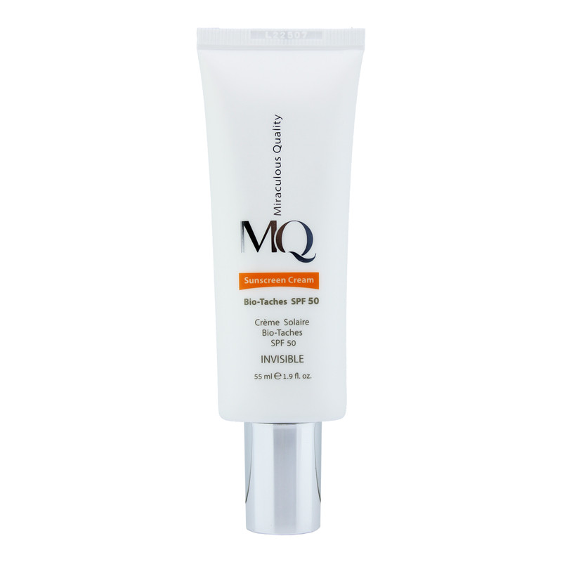 کرم ضد آفتاب بی رنگ SPF50 بایوتچ ام کیو 55 میلی لیتری