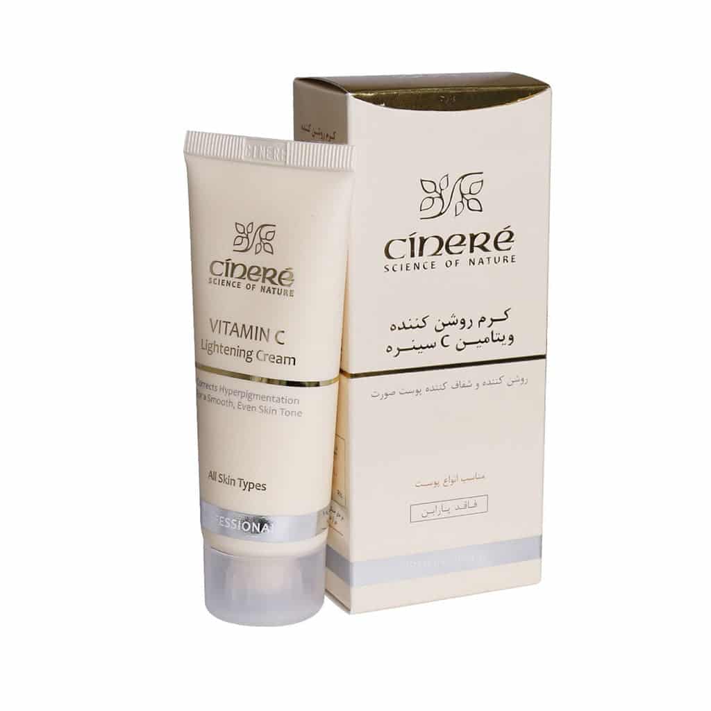 کرم روشن کننده پوست ویتامین C سینره 40 میلی لیتری