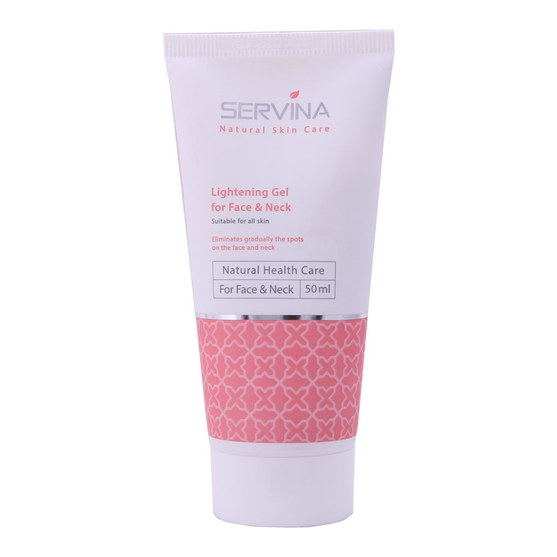ژل روشن کننده پوست صورت و گردن سروینا ۵۰ میلی لیتری