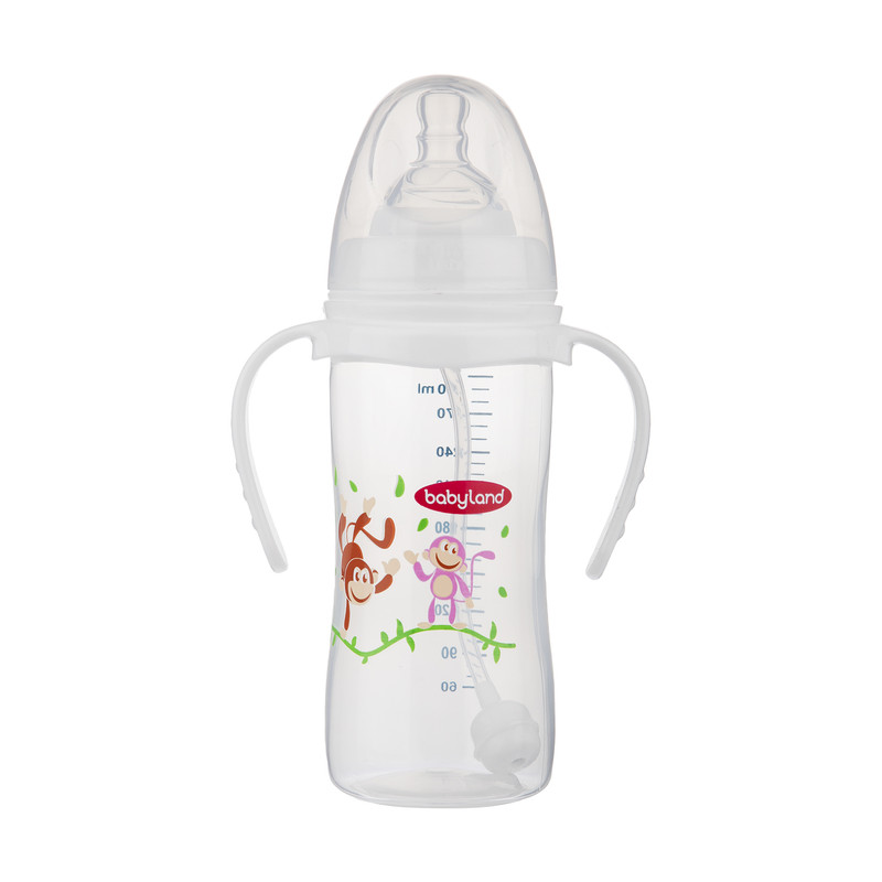 شیشه شیر اتومات دهانه عریض بی بی لند 300 میلی لیتری کد 357