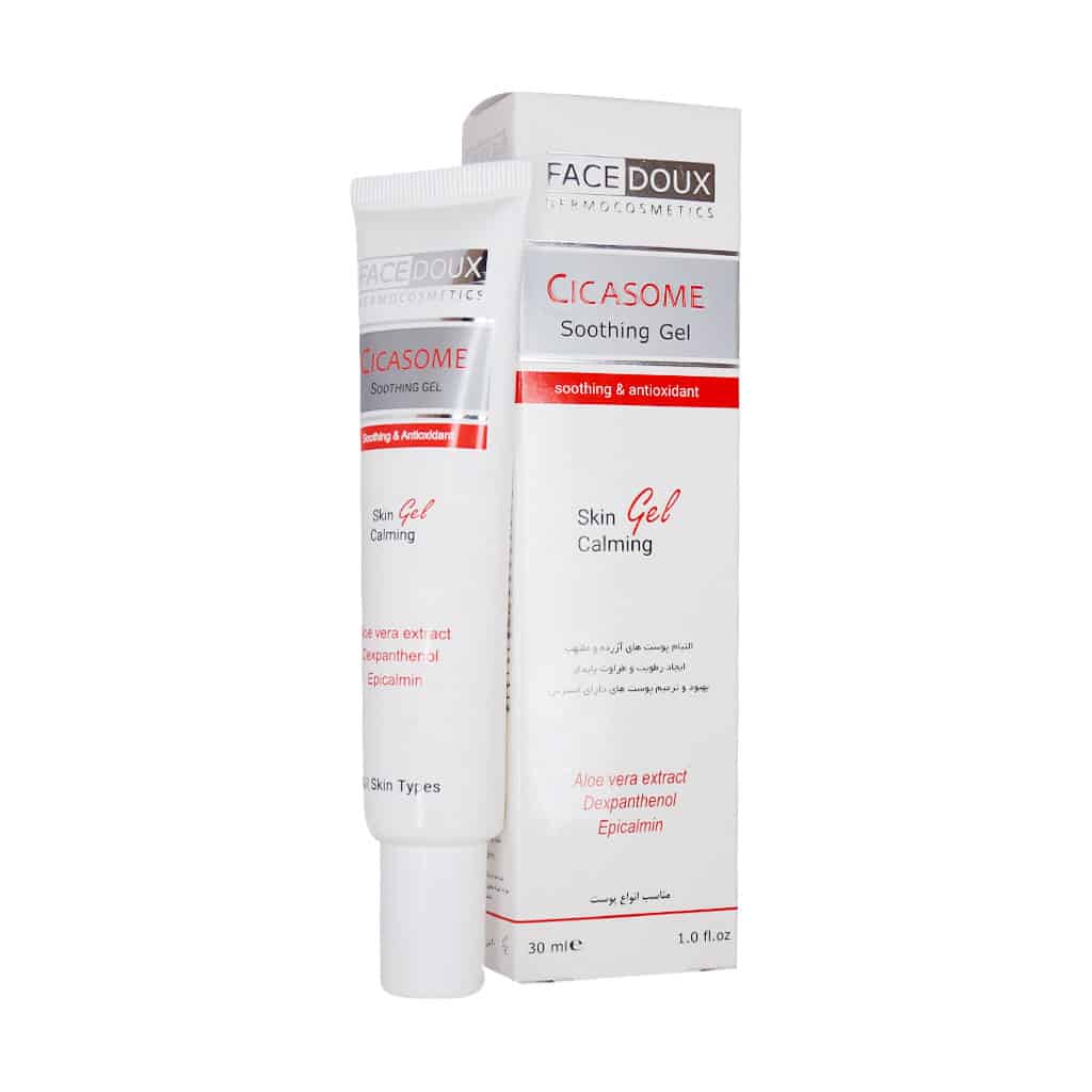 ژل مرطوب کننده و آنتی اکسیدان مدل Cicasome فیس دوکس 30 میلی لیتری