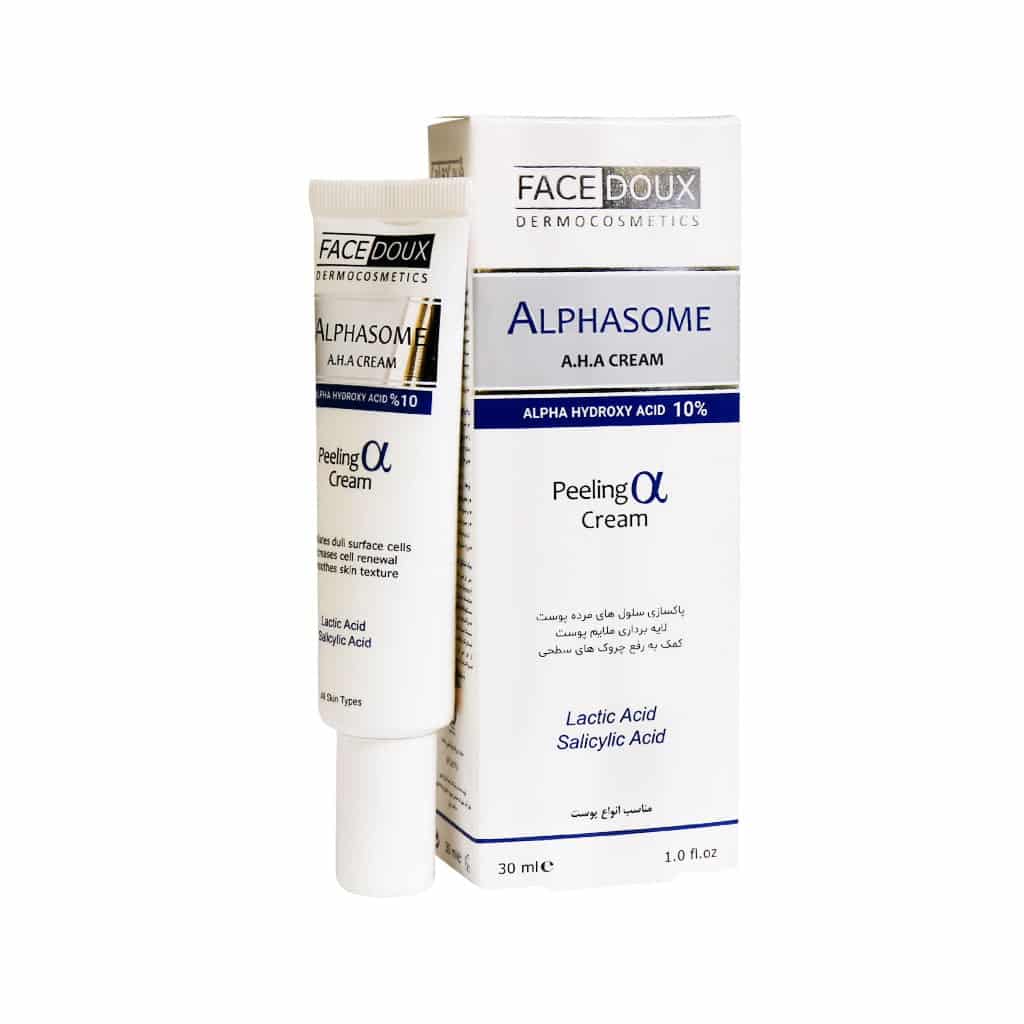 کرم لایه بردار 10 درصد AHA مدل Alphasome فیس دوکس 30 میلی لیتری